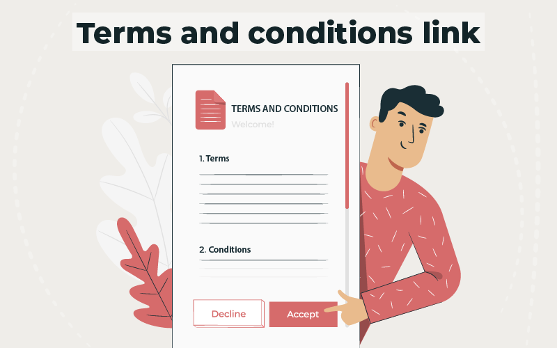 Terms and conditions link