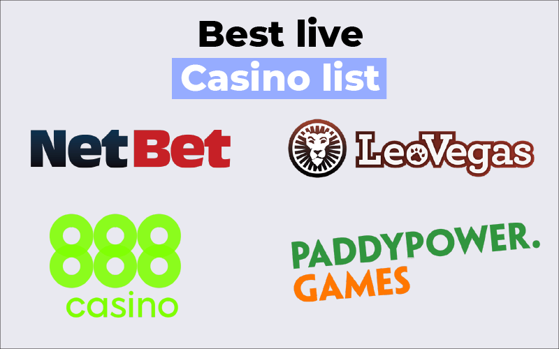 best live casino list 