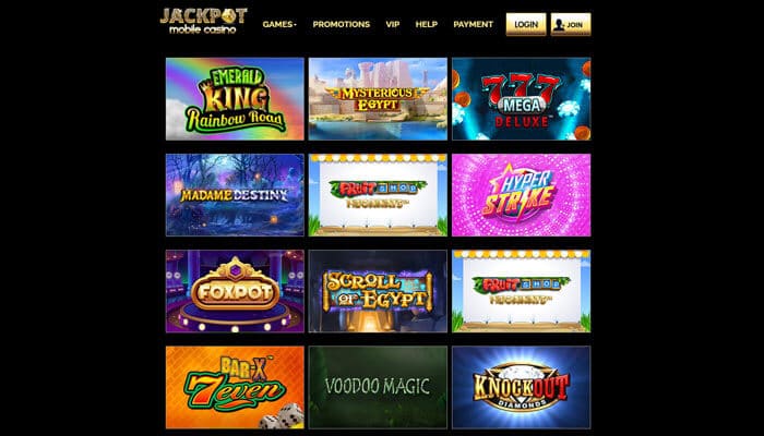 Jackpot Mobile Casino Slots Preview