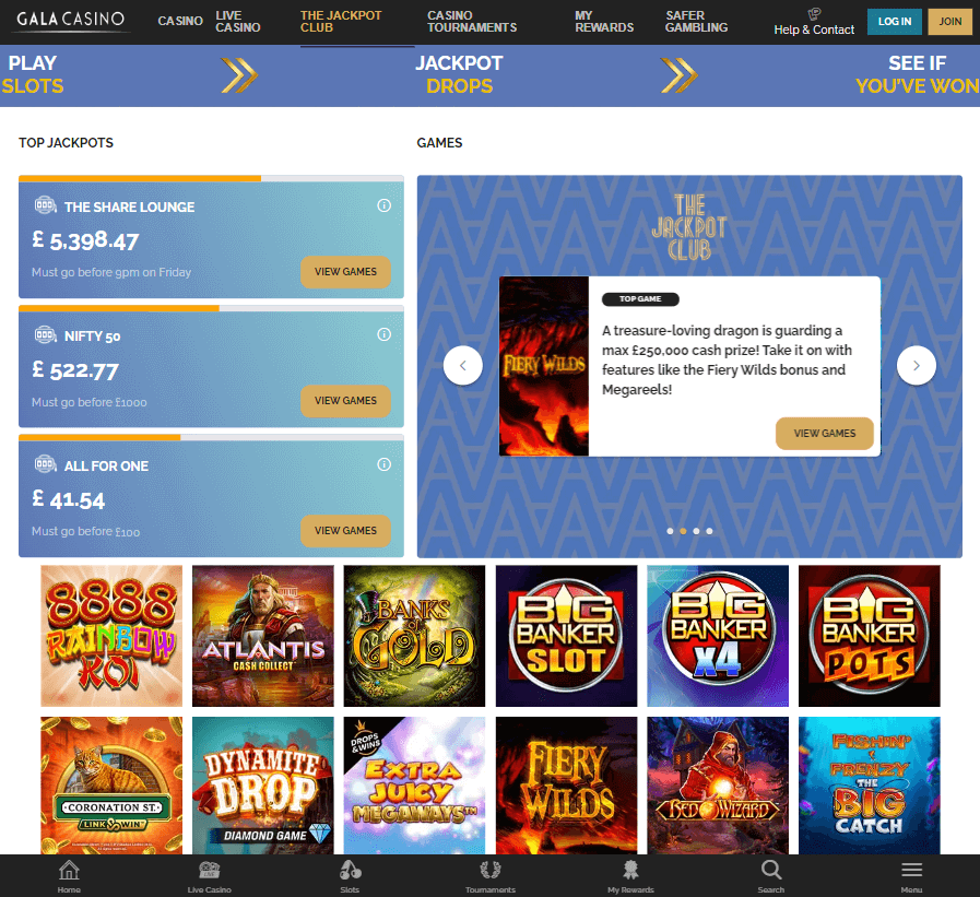 Gala Casino Desktop preview 2