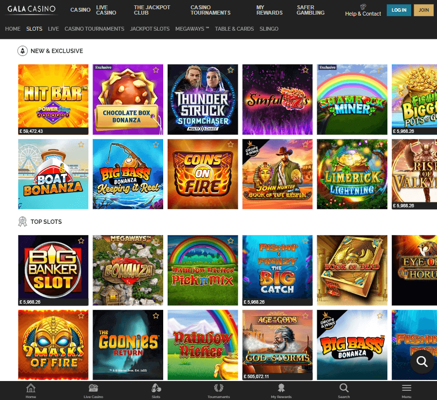 Gala Casino Desktop preview 1