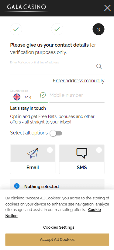 Gala Casino Registration Process Image 3
