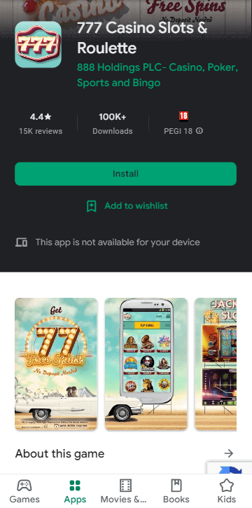 777 Casino App preview 1