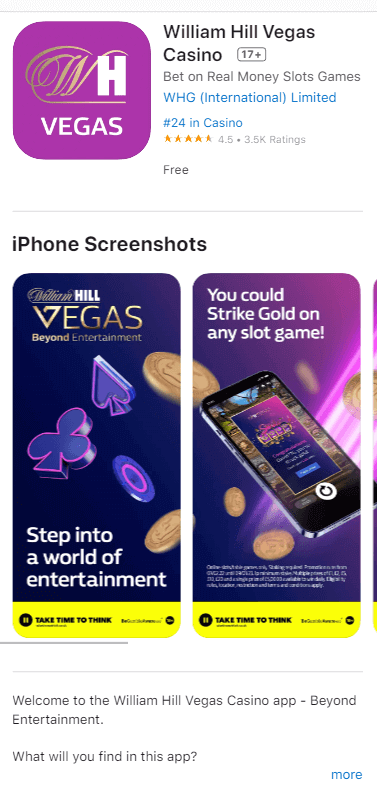 William Hill Casino App preview 1