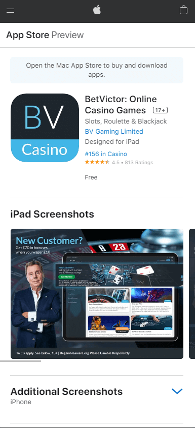 Bet-Victor-Casino-mobile-app-ios