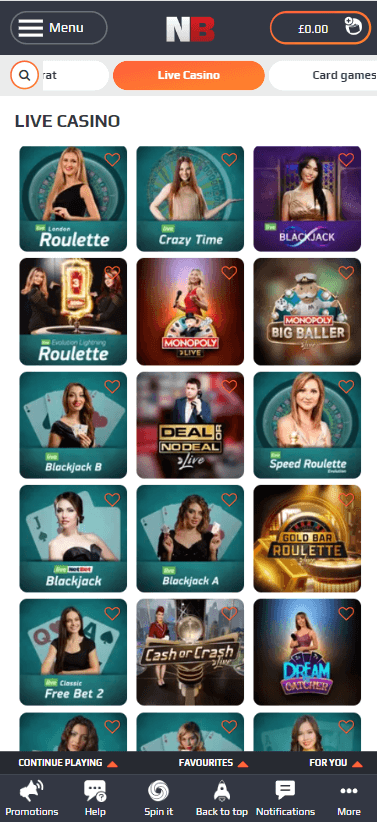 NetBet Casino Mobile Preview 2