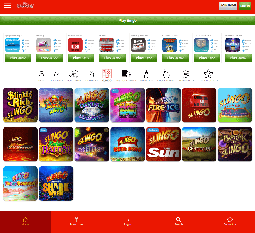 Sun Bingo Casino Desktop preview 2