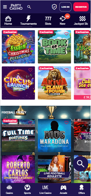 party-casino-mobile-preview-homepage