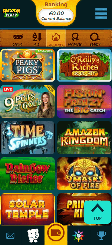 Amazon Slots Casino mobile preview 1