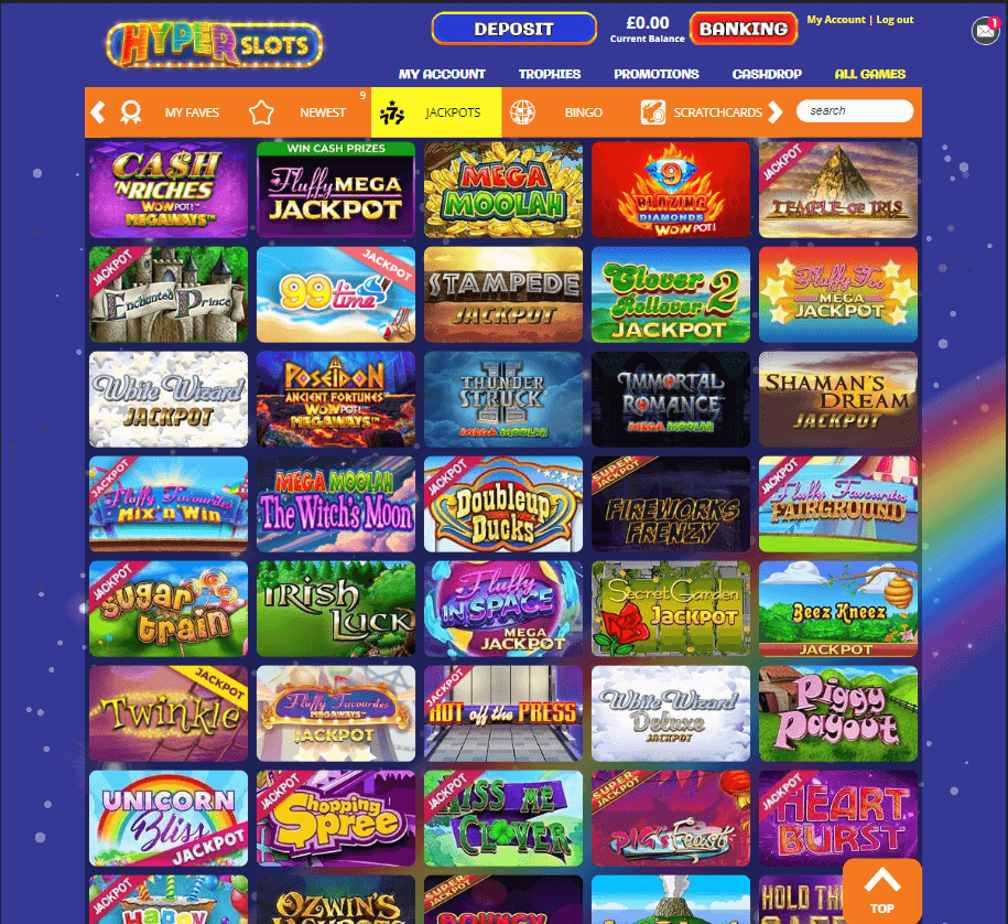 Hyper Slots Casino Desktop preview 2