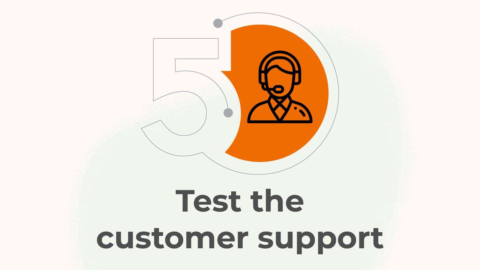 Test the customer support
