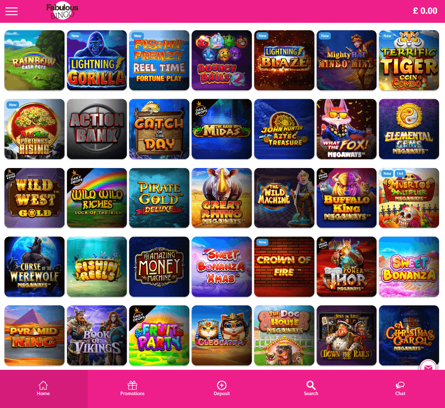 Fabulous Bingo Casino Desktop preview 1