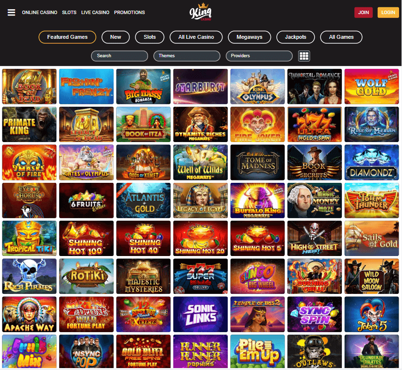 King Casino Desktop preview 1