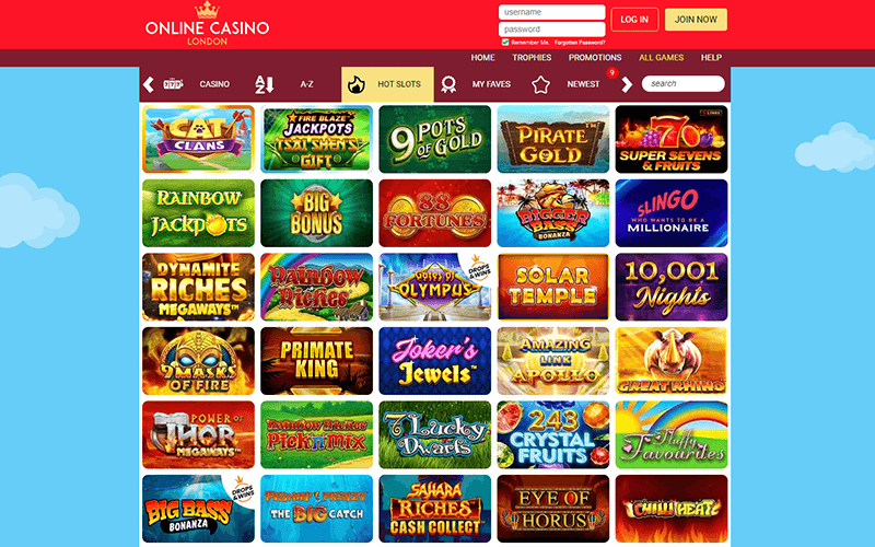 online casino longon games preview