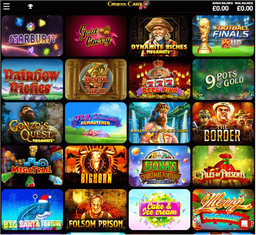 Conquer Casino Desktop preview 1