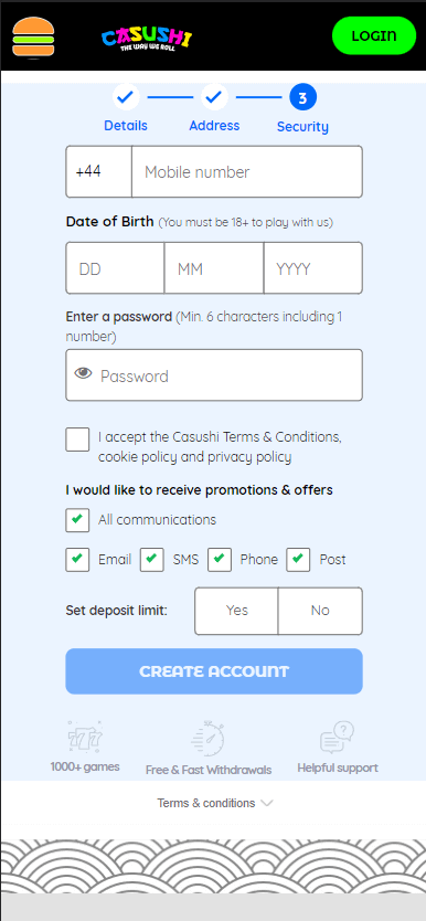 Best Online Casinos UK Registration Process Image 3