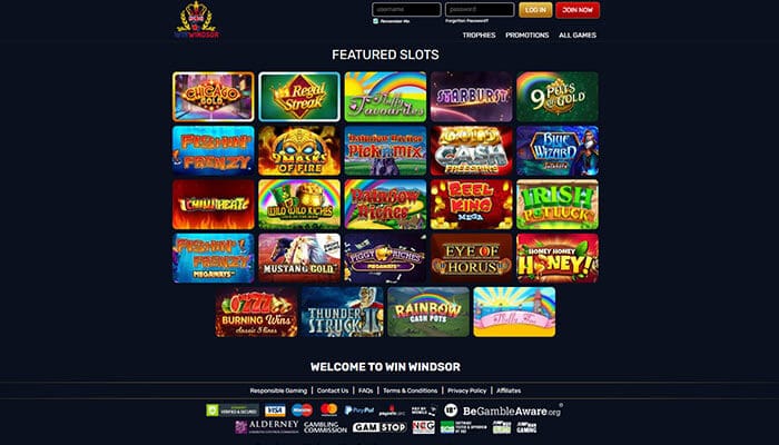 WinWindsor featured slots preview