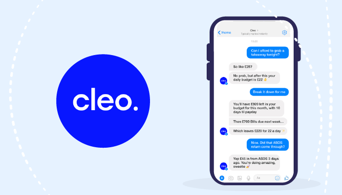 Cleo budgeting app