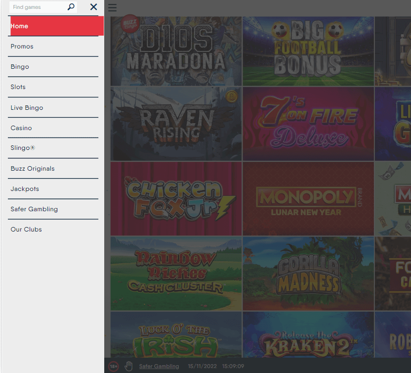 buzz-bingo-casino-desktop-preview-menu-bar