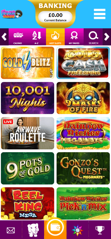 Fever Bingo Casino mobile preview 2