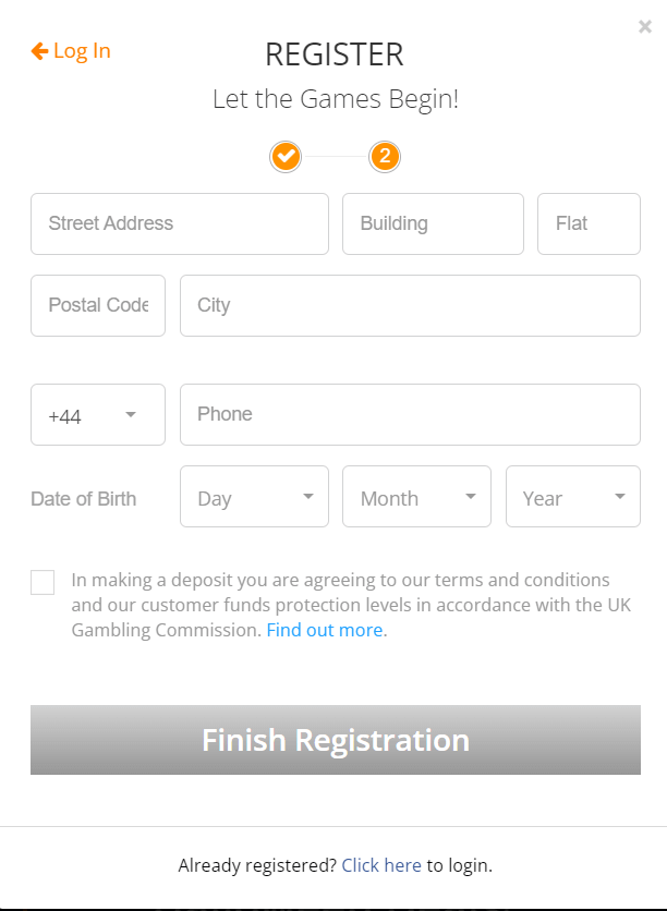 Jackpot.com Casino Registration Process Image 2