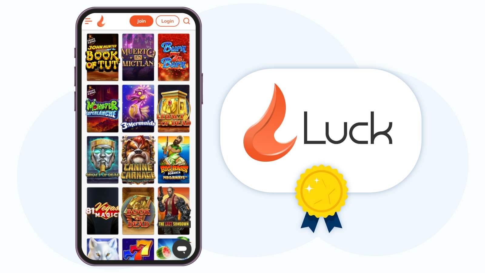 Luck.com Casino Best Casino With Free Spins for Mobile Verification