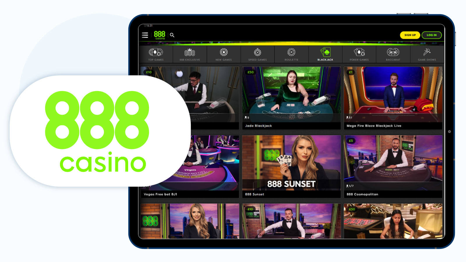 888 Casino The best live blackjack app to win real money