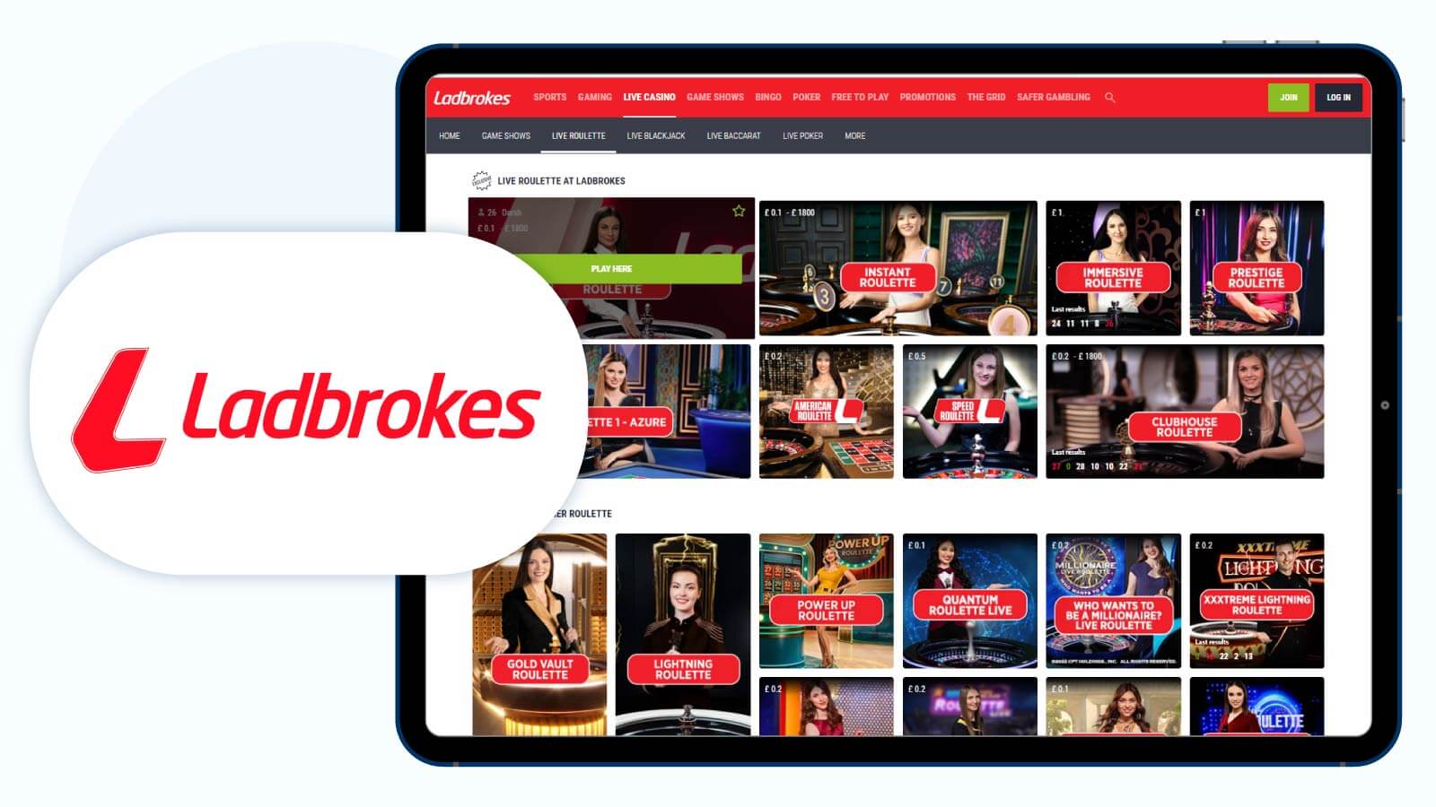 Ladbrokes Casino – Best online roulette real money app
