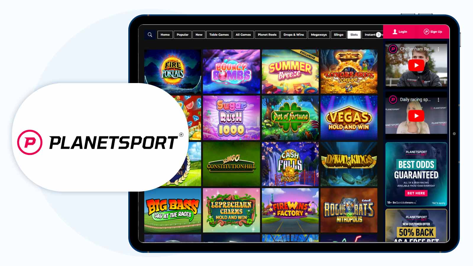 #3. Planet Sport Bet – Best Slot Bonus UK for Starburst