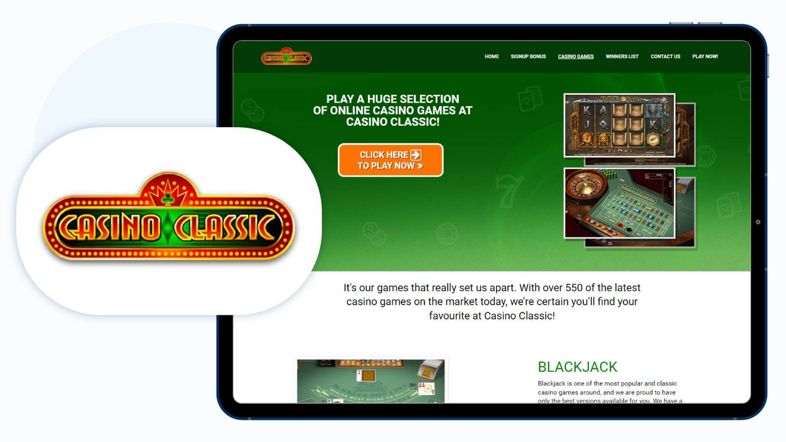 Casino Classic – best 1st deposit casino bonus