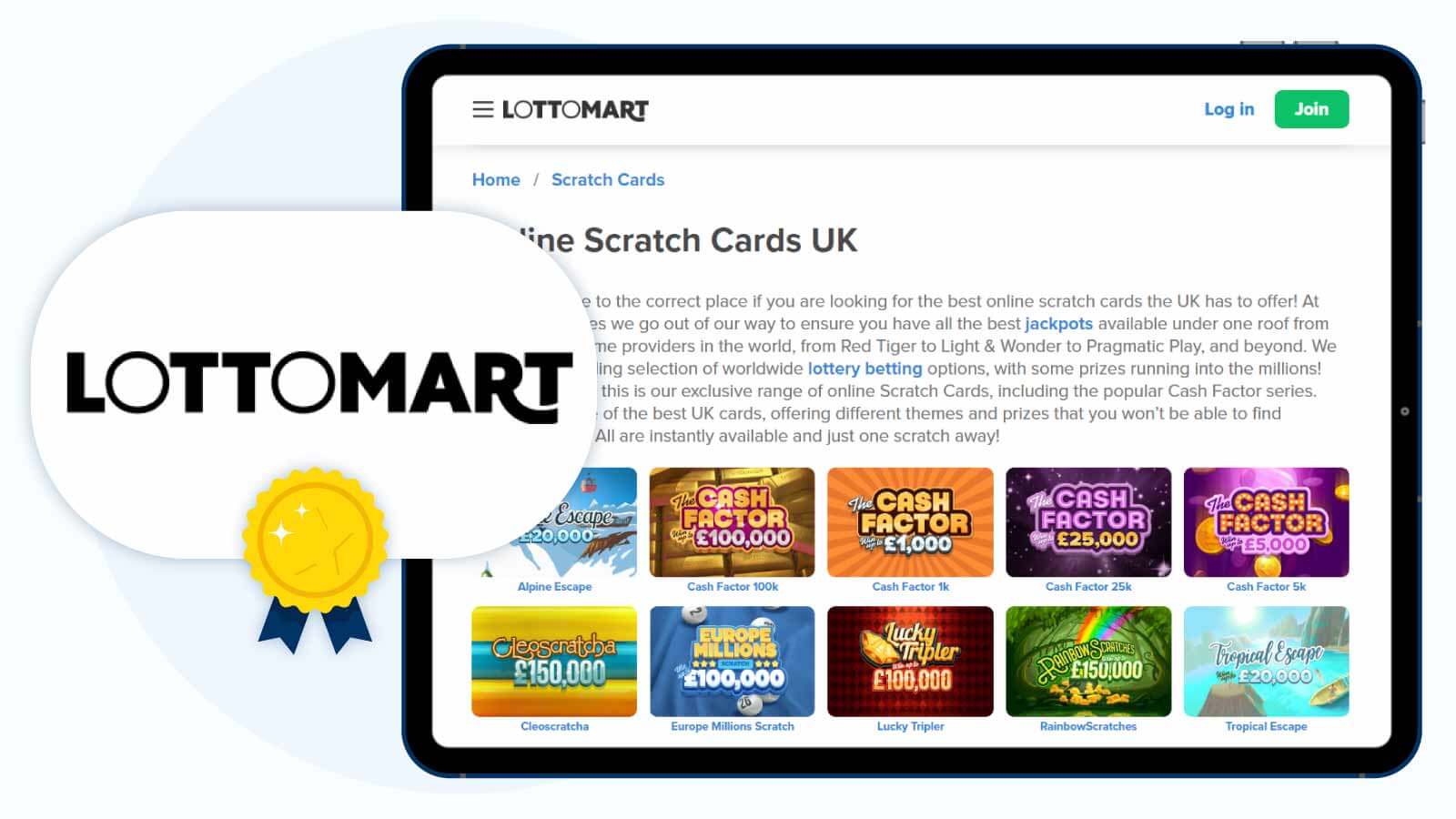 Lottomart Casino – Top Scratchcard Site in the UK