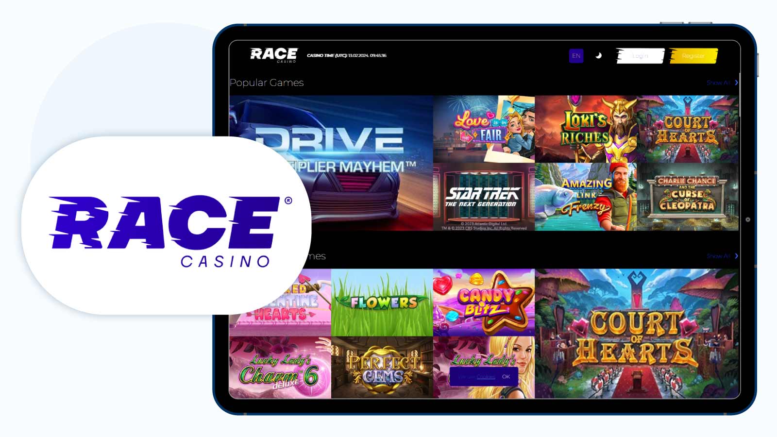 Race Casino – Outstanding L&L Europe Ltd. Slot Site in February 2024
