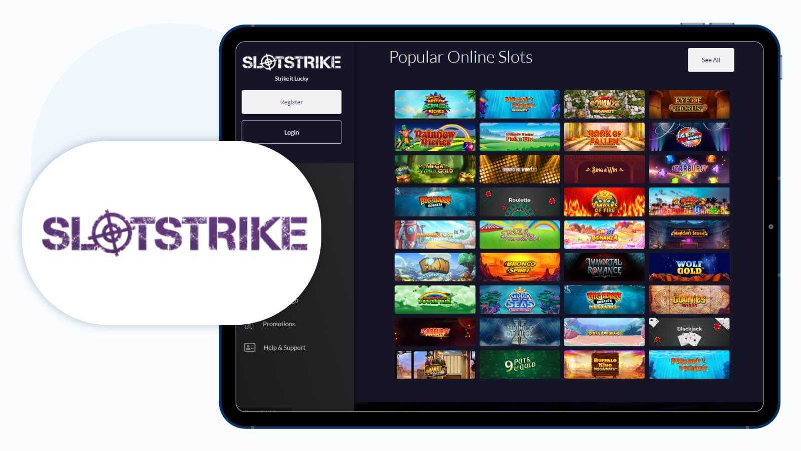 Slot Strike Casino – Best Grace Media Limited Casino for a No Wagering Bonus