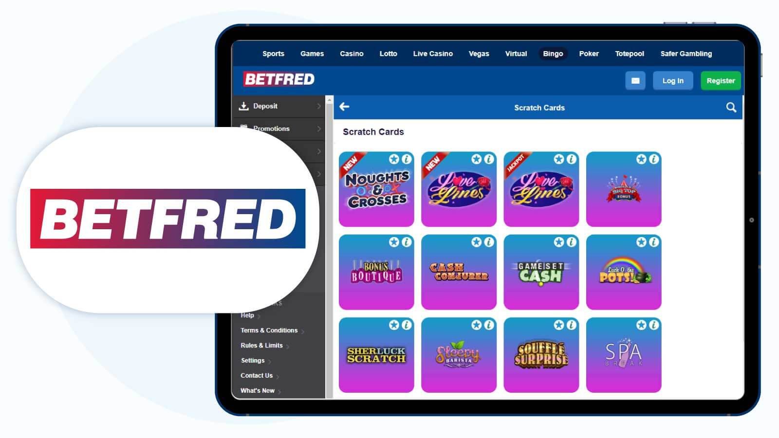 Betfred Casino – Low Minimum Deposit Scratchcard Site 2024