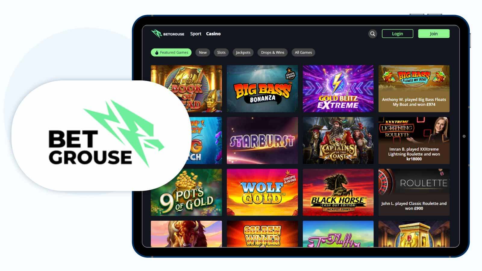 Betgrouse Casino Best AstroPay Casino for Jackpot Games