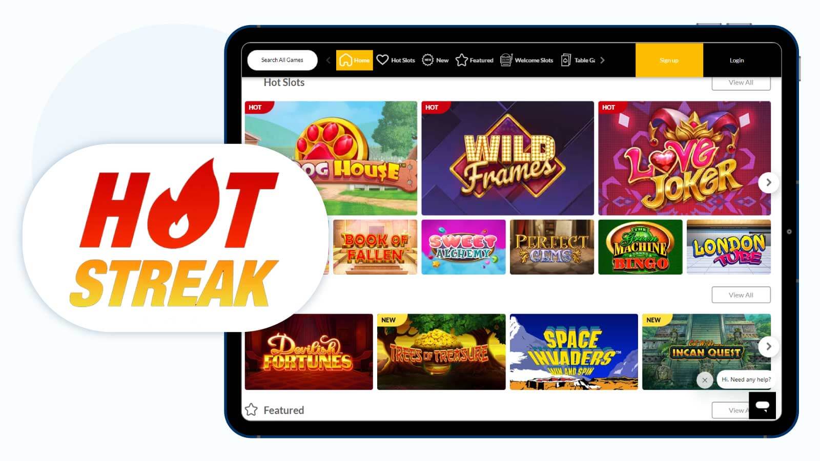 Hot Streak Casino – Outstanding New Grace Media Limited Casino for Slots Players