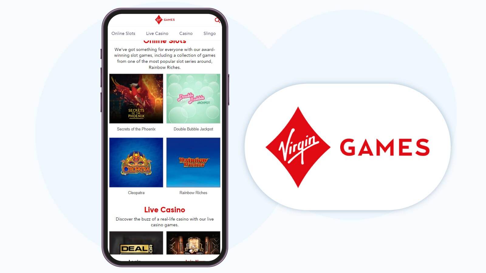 Virgin Games Casino – Best for Mobile Bonus