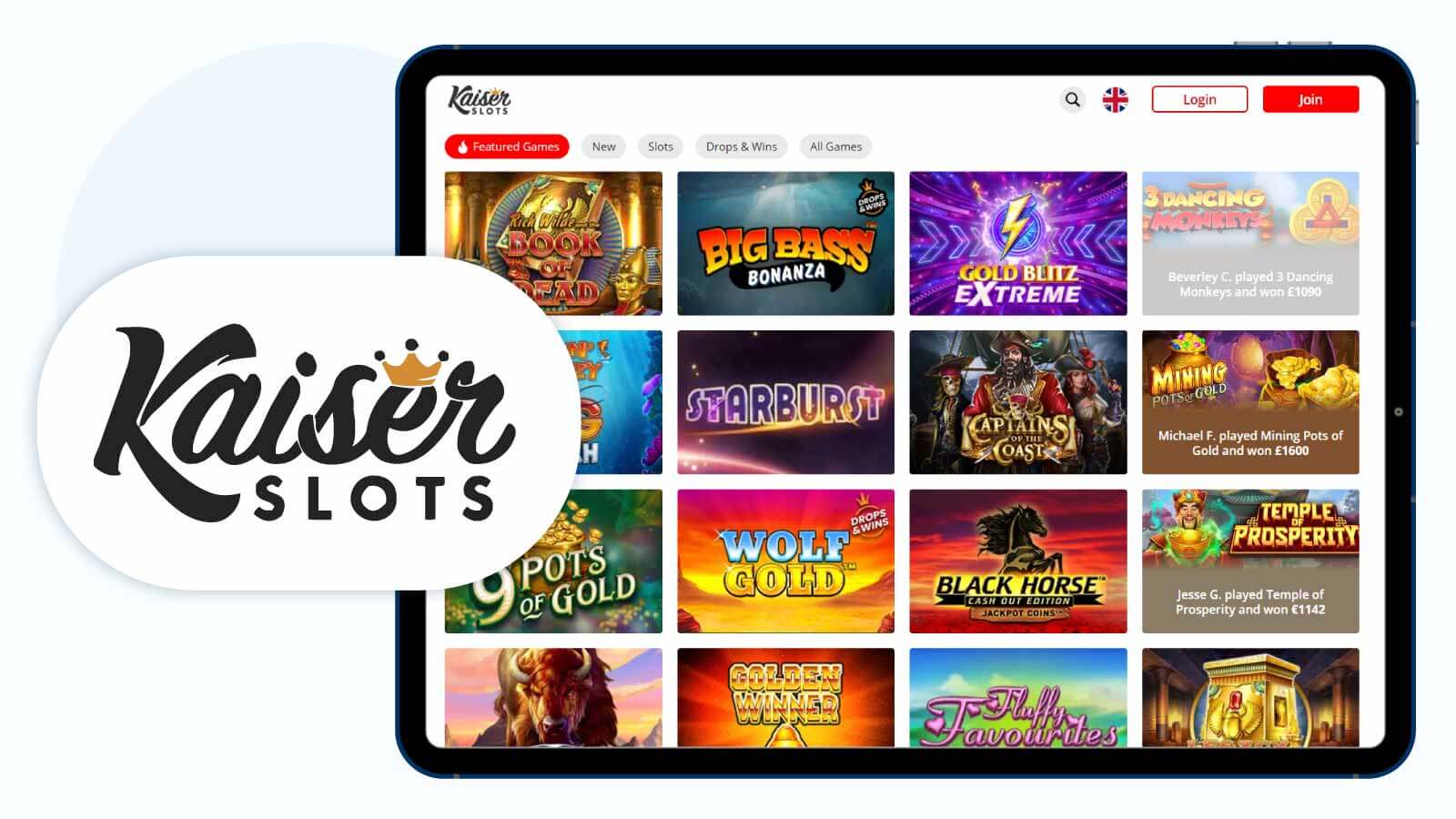 Kaiser Slots – Top AG Communications Gambling Site for Unlimited Cashouts