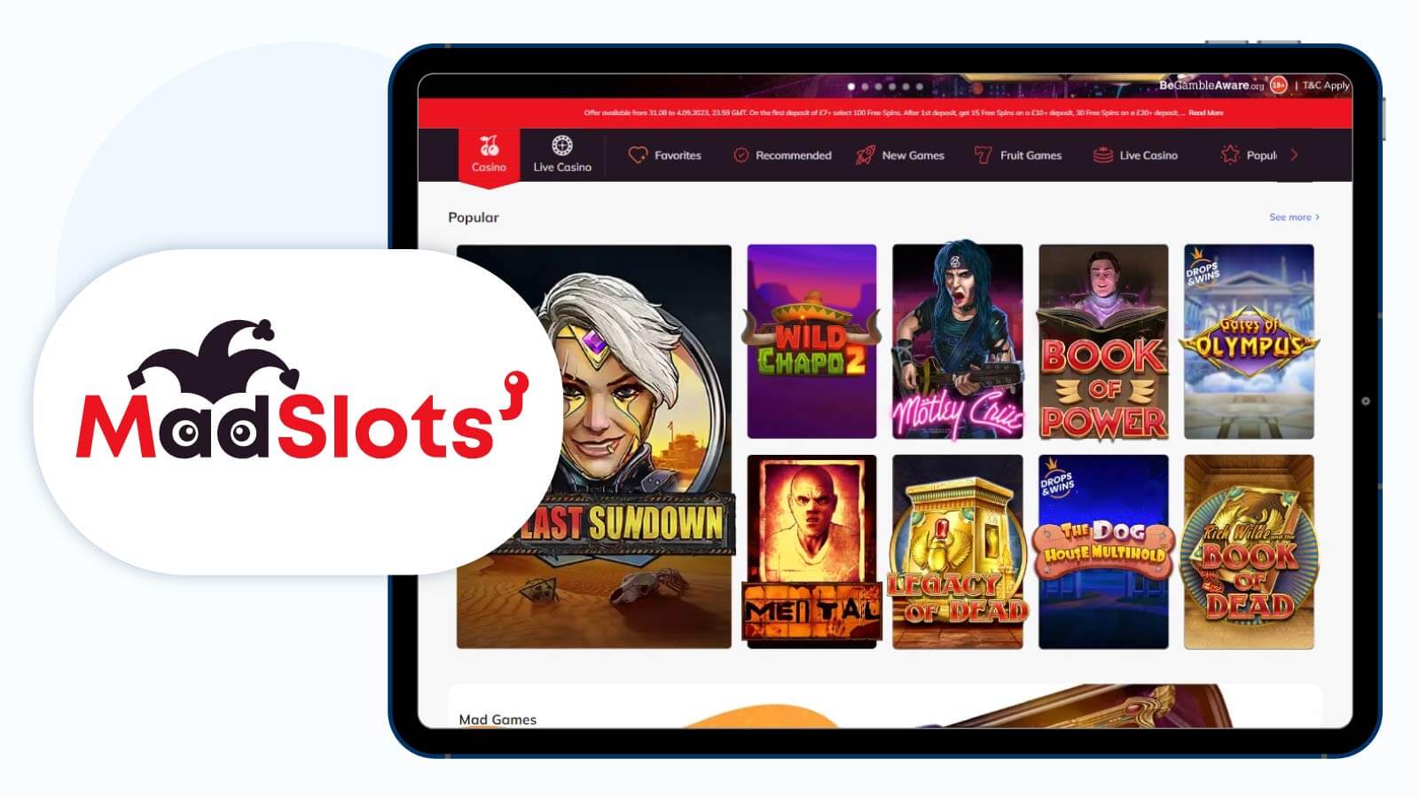 MadSlots Casino Best Pragmatic Play Free Spins Bonus