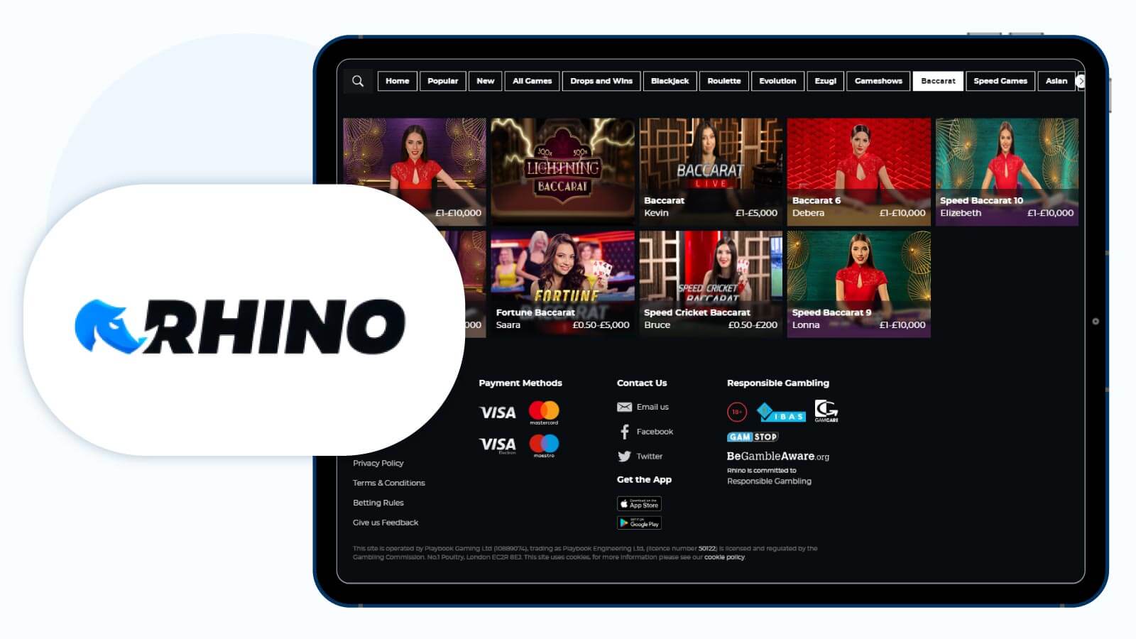 Rhino.Bet UK’s Fastest Payout Baccarat Online Casino