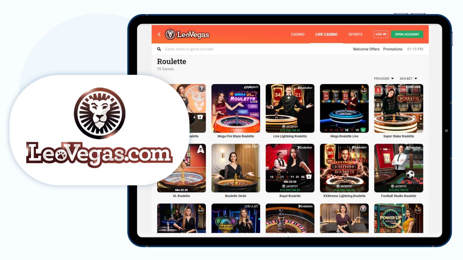 LeoVegas Casino Top live roulette casino with Fast payouts