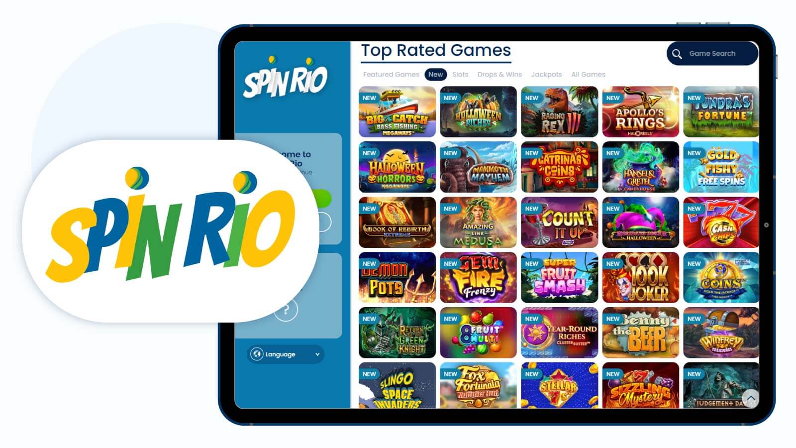 150% Up To £40 + 75 Extra Spins at Spin Rio Casino