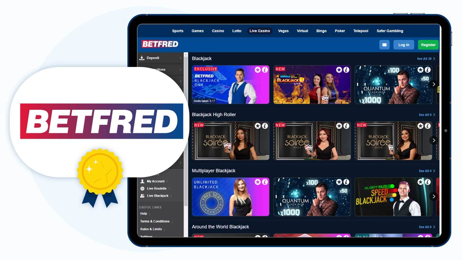 Best £5 Deposit Casino UK Site Betfred Casino