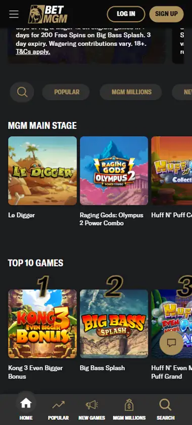 BetMGM Casino Mobile Preview 1