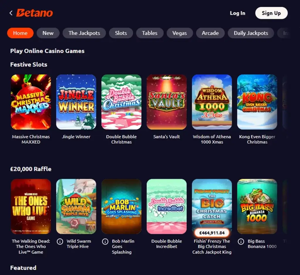 Betano Casino desktop featured games screenshot showcasing promoted casino games and highlighted releases – tested Betano Casino desktop featured games screenshot showcasing promoted casino games and highlighted releases – tested