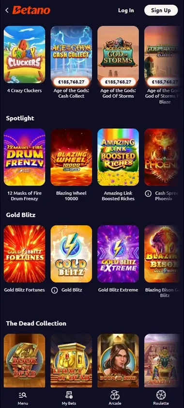 Betano Casino mobile featured games screenshot highlighting top casino games and recommended titles – tested Betano Casino mobile featured games screenshot highlighting top casino games and recommended titles – tested