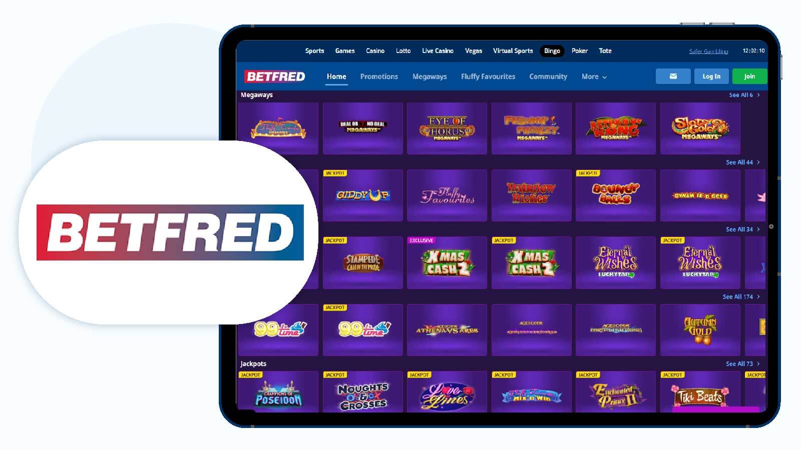 Betfred Casino – Best bingo site with 5 minimum deposit