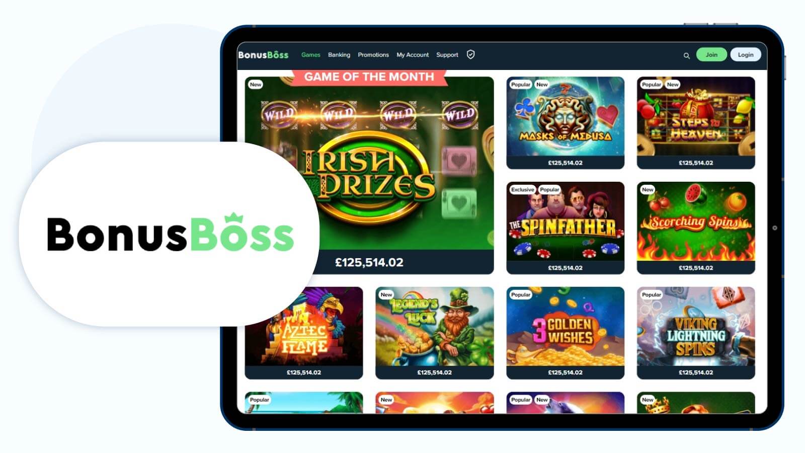 Bonus-Boss-Casino-up-to-100-Free-Spins-for-Intouch-Games