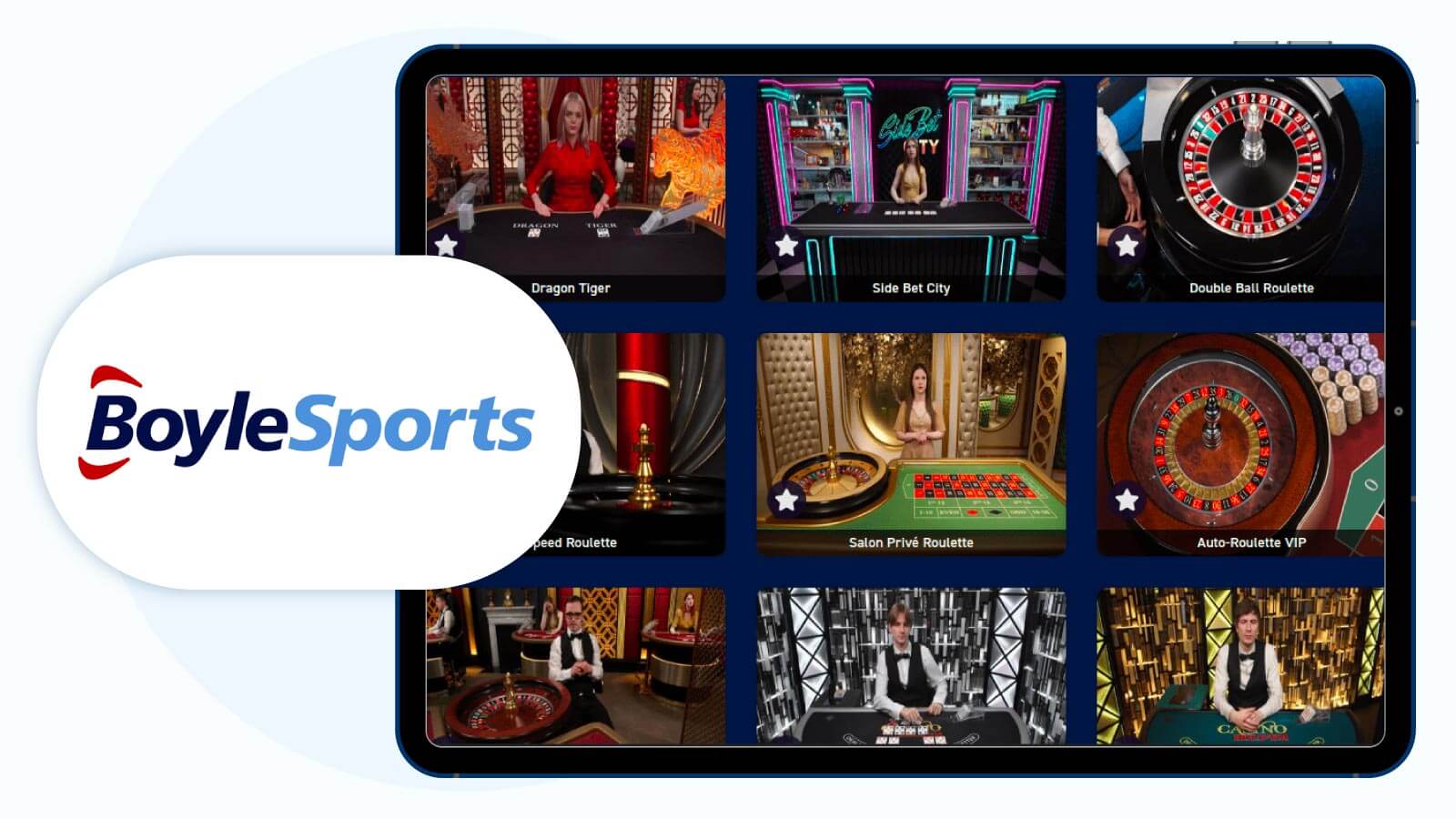 10. BoyleSports - Best Live Blackjack Casino for Mobile Play
