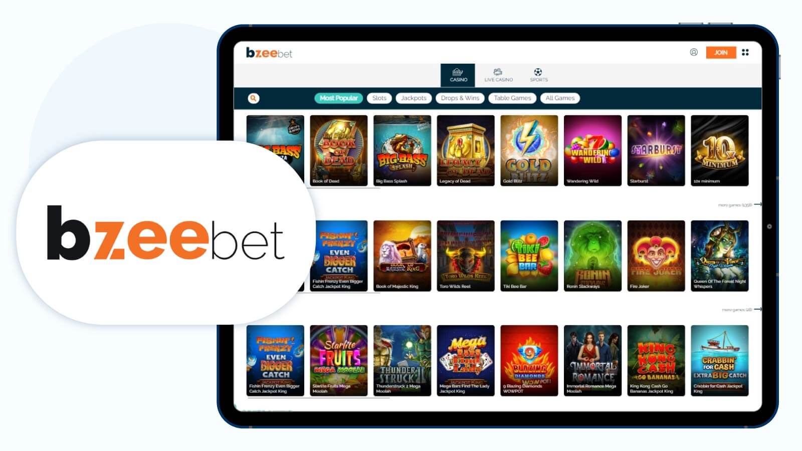 BzeeBet-Casino-Top-£20-deposit-bonus-for-new-slots